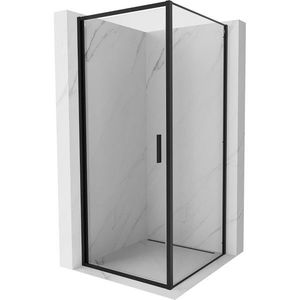 MEXEN/S - Exo sprchovací kút dvere krídlové 90 x 90, transparent, čierna 817-090-090-70-00 vyobraziť