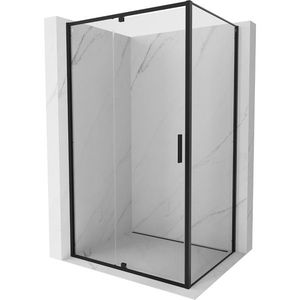MEXEN/S - Exo sprchovací kút dvere krídlové 140 x 90, transparent, čierna 819-140-090-70-00 vyobraziť