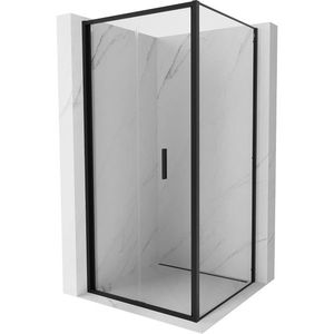 MEXEN/S - Exo sprchovací kút skladacie dvere 80 x 80, transparent, čierna 816-080-080-70-00 vyobraziť