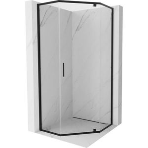 MEXEN - Exo sprchovací kút päťboký krídlový 90 x 90, transparent, čierna 812-090-090-70-00 vyobraziť