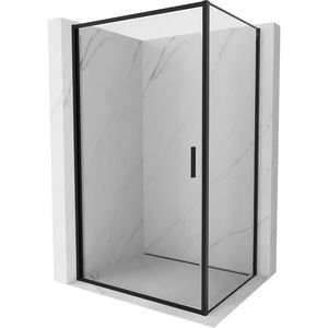MEXEN/S - Exo sprchovací kút dvere krídlové 75 x 90, transparent, čierna 817-075-090-70-00 vyobraziť