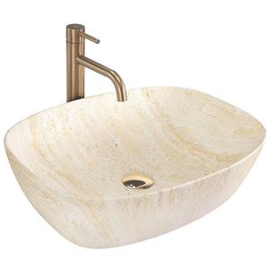 REA - Umývadlo na dosku Freja - Travertine Matt REA-U6689 vyobraziť