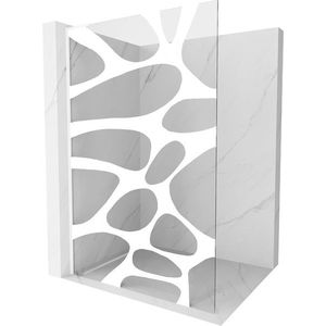 MEXEN/S - Kioto L Sprchová zástena WALK-IN 110 x 200, biely vzor, biela 800-110-103-20-97 vyobraziť