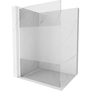 MEXEN/S - Kioto L Sprchová zástena WALK-IN 80 x 200, transparent/dekor, biela 800-080-103-20-35 vyobraziť