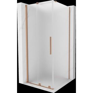 MEXEN/S - Velár sprchovací kút, posuvné dvere 120 x 120, dekor, meď kartáčovaná 871-120-120-31-65 vyobraziť