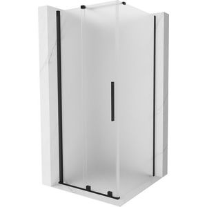MEXEN/S - Velár sprchovací kút, posuvné dvere 120 x 120, dekor, čierna 871-120-120-31-70 vyobraziť
