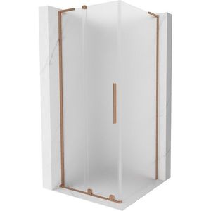 MEXEN/S - Velar L sprchovací kút, posuvné dvere 120 x 120, dekor, meď kartáčovaná 871-120-120-33-65 vyobraziť