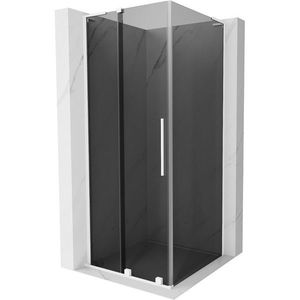 MEXEN/S - Velar L sprchovací kút, posuvné dvere 120 x 120, grafit, biela 871-120-120-43-20 vyobraziť
