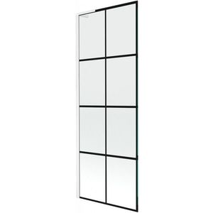 MEXEN/S - Next L vaňová zástena FIX 70 x 150, čierna vzor, biela 895-070-000-03-77-20 vyobraziť