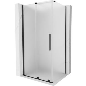 MEXEN/S - Velár sprchovací kút, posuvné dvere 120 x 90, dekor, čierna 871-120-090-31-70 vyobraziť