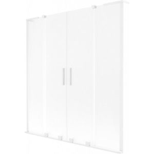 MEXEN/S - Velar L Duo dvojkrídlová posuvná vaňová zástena 150 x 150, dekor, biela 896-150-003-32-20 vyobraziť