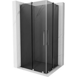 MEXEN/S - Velar L Duo sprchovací kút, posuvné dvere 100 x 90, grafit, chróm 871-100-090-02-43-01 vyobraziť