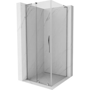 MEXEN/S - Velar L sprchovací kút, posuvné dvere 120 x 120, transparent, chróm 871-120-120-03-01 vyobraziť
