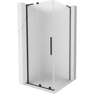 MEXEN/S - Velar L sprchovací kút, posuvné dvere 90 x 90, dekor, čierna 871-090-090-33-70 vyobraziť