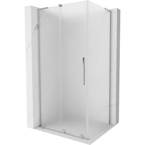 MEXEN/S - Velar L sprchovací kút, posuvné dvere 100 x 90, dekor, chróm 871-100-090-33-01 vyobraziť