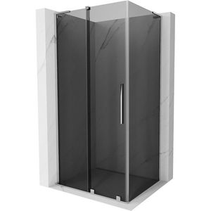 MEXEN/S - Velar L sprchovací kút, posuvné dvere 90 x 120, grafit, chróm 871-090-120-43-01 vyobraziť