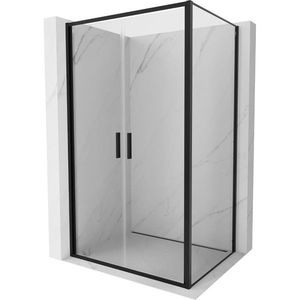 MEXEN/S - Exo sprchovací kút dvere krídlové 80 x 70, transparent, čierna 814-080-070-70-00 vyobraziť