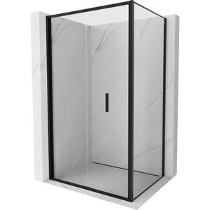 MEXEN/S - Exo sprchovací kút skladacie dvere 95 x 80, transparent, čierna 816-095-080-70-00 vyobraziť
