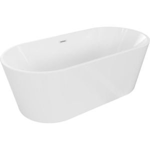 MEXEN/S - Luna voľne stojaca vaňa 140 x 75, biela, sifón a prepad biela 52031407500-20 vyobraziť