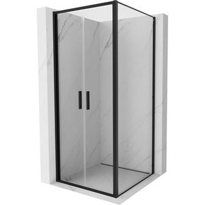 MEXEN/S - Exo sprchovací kút dvere krídlové 90 x 90, transparent, čierna 814-090-090-70-00 vyobraziť