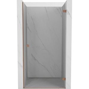 MEXEN/S - Lunar-B sprchové dvere krídlové pravé 90, transparent, meď kartáčovaná 832-090-000-65-00-P vyobraziť