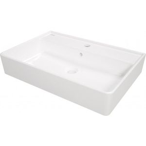 DEANTE - Temisto biela keramické umývadlo, na dosku alebo na stenu 61x41 cm CDT_6U7S vyobraziť