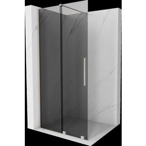 MEXEN/S - Velar Sprchová zástena posuvná Walk-in 90 x 200, grafit 8 mm, nikel kefovaná 871-090-000-43-97 vyobraziť