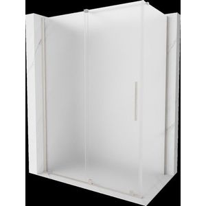 MEXEN/S - Velár sprchovací kút, posuvné dvere 130 x 70, dekor, nikel kartáčovaný 871-130-070-31-97 vyobraziť