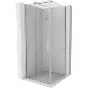 MEXEN/S - Velár sprchovací kút, posuvné dvere 100 x 100, transparent, nikel kefovaná 871-100-100-01-97 vyobraziť
