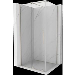 MEXEN/S - Velár sprchovací kút, posuvné dvere 110 x 100, transparent, nikel kefovaná 871-110-100-01-97 vyobraziť
