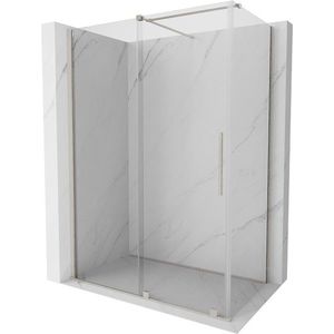 MEXEN/S - Velár sprchovací kút, posuvné dvere 130 x 70, transparent, nikel kefovaná 871-130-070-01-97 vyobraziť