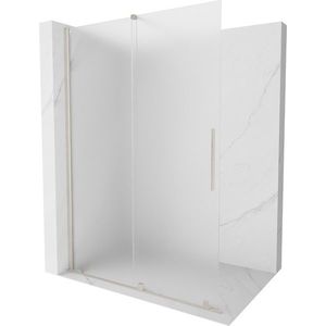 MEXEN/S - Velar Sprchová zástena posuvná Walk-in 160 x 200, dekor 8 mm, nikel kartáčovaná 871-160-000-33-97 vyobraziť