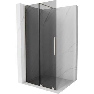 MEXEN/S - Velar Sprchová zástena posuvná Walk-in 80 x 200, grafit 8 mm, nikel kefovaná 871-080-000-43-97 vyobraziť