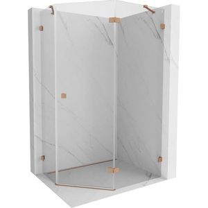 MEXEN/S - Lunar sprchovací kút päťboký krídlový pravá 100 x 90, transparent, meď kartáčovaná 831-100P-090L-65-00-P vyobraziť
