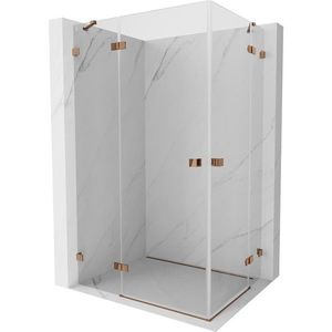 MEXEN/S - Lunar Duo sprchovací kút dvere krídlové 110 x 85, transparent, ružové zlato 834-110L-085P-60-00 vyobraziť
