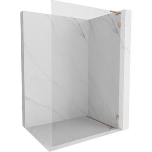 MEXEN/S - Lunar L Sprchová zástena WALK-IN pravá 100 x 200, transparent 8 mm, meď kartáčovaná 830L-100-000-65-00-P vyobraziť