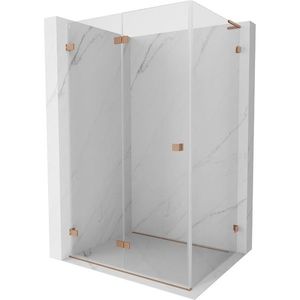 MEXEN/S - Lunar-F L sprchový kút skladacie dvere ľavá 95 x 70, transparent, meď kartáčovaná 836L-095-070-65-00-L vyobraziť