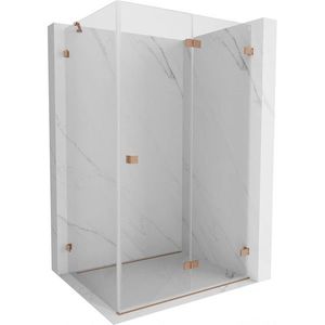 MEXEN/S - Lunar-F sprchovací kút skladacie dvere pravá 85 x 70, transparent, měď kartáčovaná 836-085-070-65-00-P vyobraziť