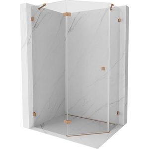 MEXEN/S - Lunar sprchovací kút päťboký krídlový ľavá 100 x 90, transparent, meď kartáčovaná 831-100L-090P-65-00-L vyobraziť