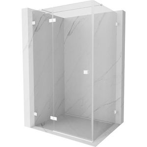 MEXEN/S - Lunar T sprchovací kút dvere krídlové ľavá 140 x 80, transparent, biela 834T-140-080-20-00-L vyobraziť