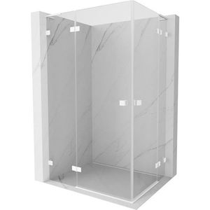 MEXEN/S - Lunar L Duo sprchový kút dvere krídlové 110 x 85, transparent, biela 834L-110L-085P-20-00 vyobraziť