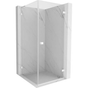 MEXEN/S - Lunar-B L sprchový kút dvere krídlové pravá 80 x 80, transparent, biela 832L-080-080-20-00-P vyobraziť