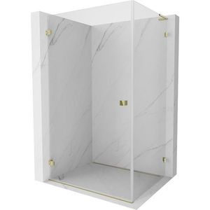 MEXEN/S - Lunar-B L sprchový kút dvere krídlové ľavá 100 x 80, transparent, zlato 832L-100-080-50-00-L vyobraziť