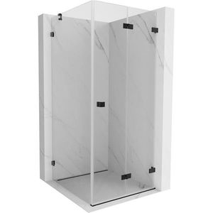 MEXEN/S - Lunar-F sprchovací kút skladacie dvere pravá 80 x 80, transparent, čierna 836-080-080-70-00-P vyobraziť