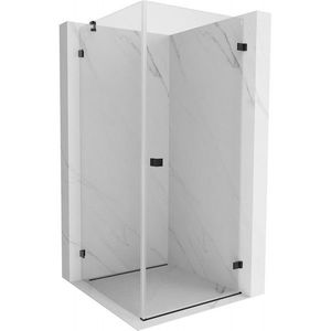MEXEN/S - Lunar-B sprchovací kút dvere krídlové pravá 80 x 80, transparent, čierna 832-080-080-70-00-P vyobraziť