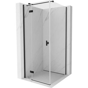 MEXEN/S - Mist HT sprchovací kút dvere krídlové ľavá 70 x 70, transparent, čierna 8A5T-070-070-70-00-L vyobraziť