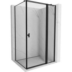 MEXEN/S - Mist T sprchovací kút dvere krídlové pravá 115 x 75, čierny okraj, čierna 8A4T-115-075-70-70-P vyobraziť