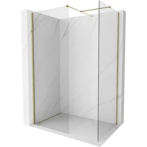 MEXEN/S - Kyoto Sprchová zástena WALK-IN 100 x 100 cm, transparent, zlatá 800-100-202-50-00-100 vyobraziť