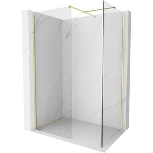 MEXEN/S - Kyoto-X Sprchová zástena WALK-IN 100 x 100, transparent 10 mm, zlato kefovaná 800-100-202-55-00-100-X vyobraziť