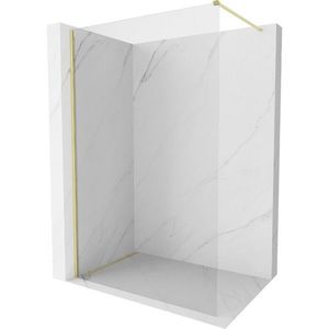 MEXEN/S - Kyoto-X Sprchová zástena WALK-IN 100 x 200, transparent 10 mm, zlato kefovaná 800-100-101-55-00-X vyobraziť